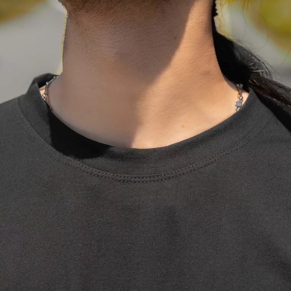 ست تیشرت و شلوارک مردانه قواره بزرگ کد 29645 — تصویر ۳
