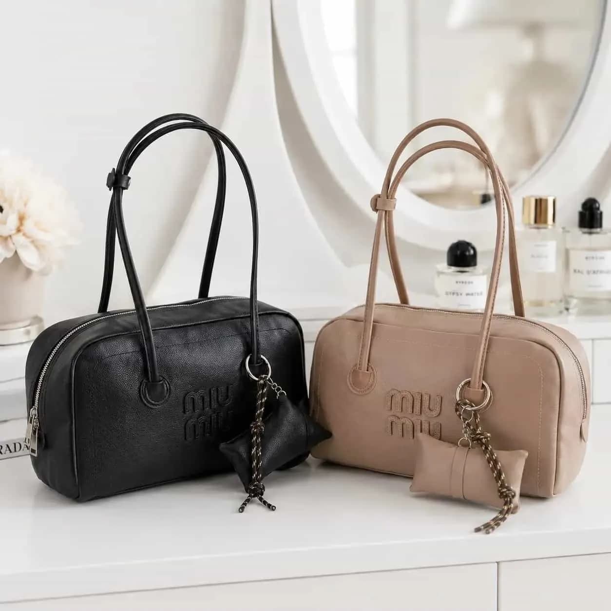 کیف دستی زنانه بزرگ و جادار طرح miu miu کد 5729 — تصویر ۳