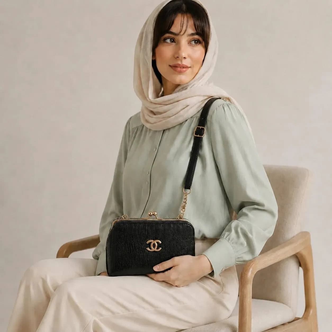 کیف زنانه دوشی مجلسی گوچی کد 4737 — تصویر ۴