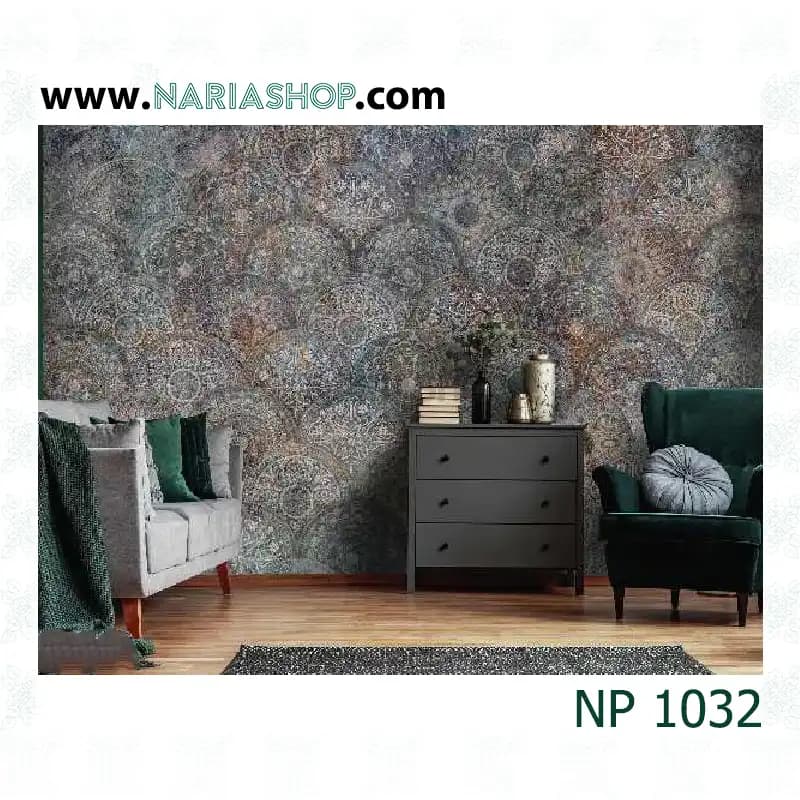 پوستر دیواری کلاسیک مشکی طوسی NP1032