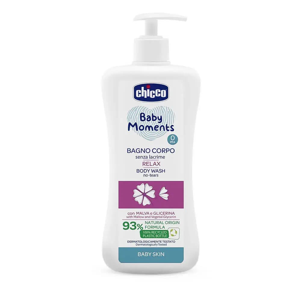 شامپو بدن کودک گل ختمی چیکو Chicco مدل Relax حجم 500 میلی لیتر