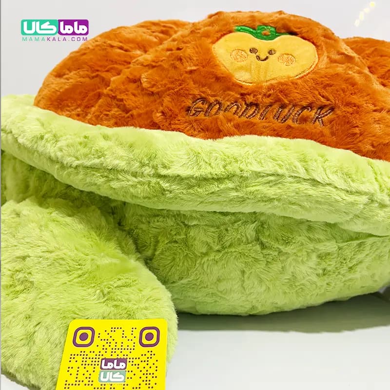 عروسک لاک پشت بالشتی سایز بزرگ مدل کدو حلوایی 100 سانتیمتر — تصویر ۴