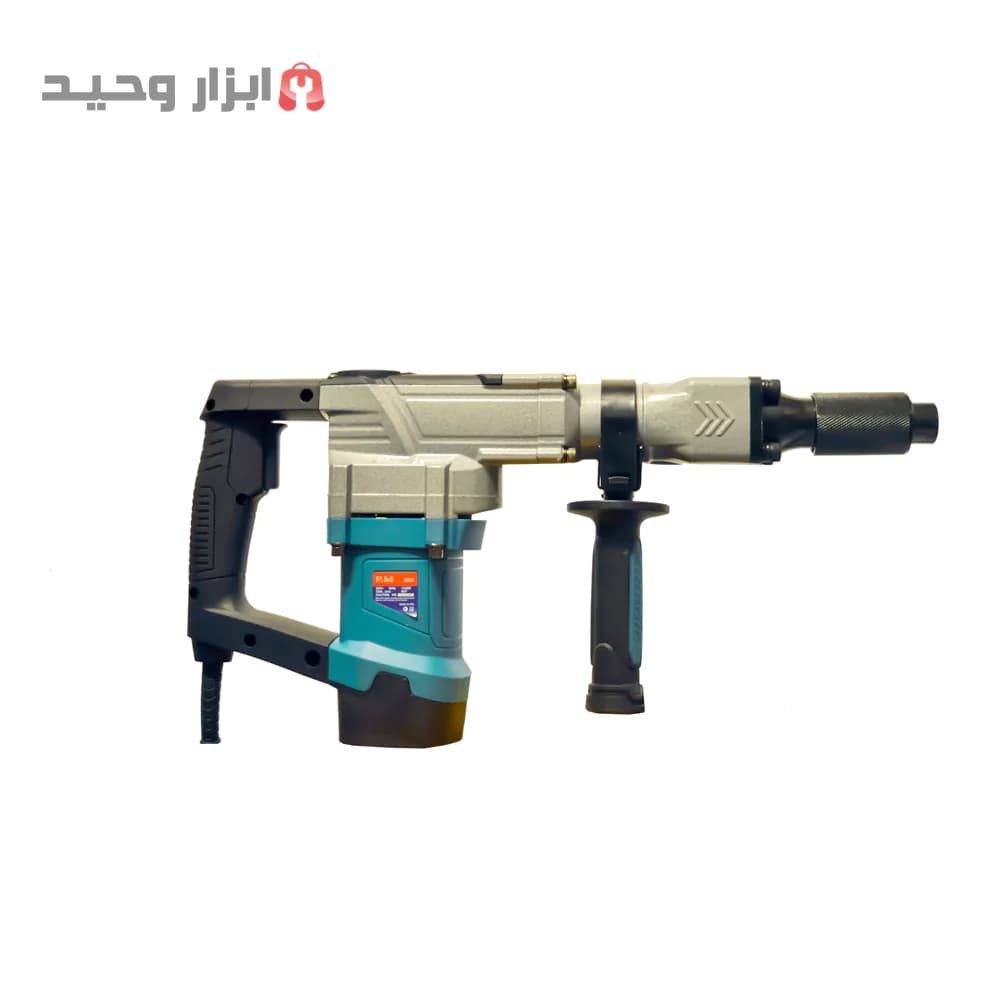 هیلتی بتن کن موتور سیم پیچ مسی فوق صنعتی بدنه ضد ضربه 0837 با کیف حمل bmc ضد ضربه و به همراه مته سه نظام اتوماتیک pm