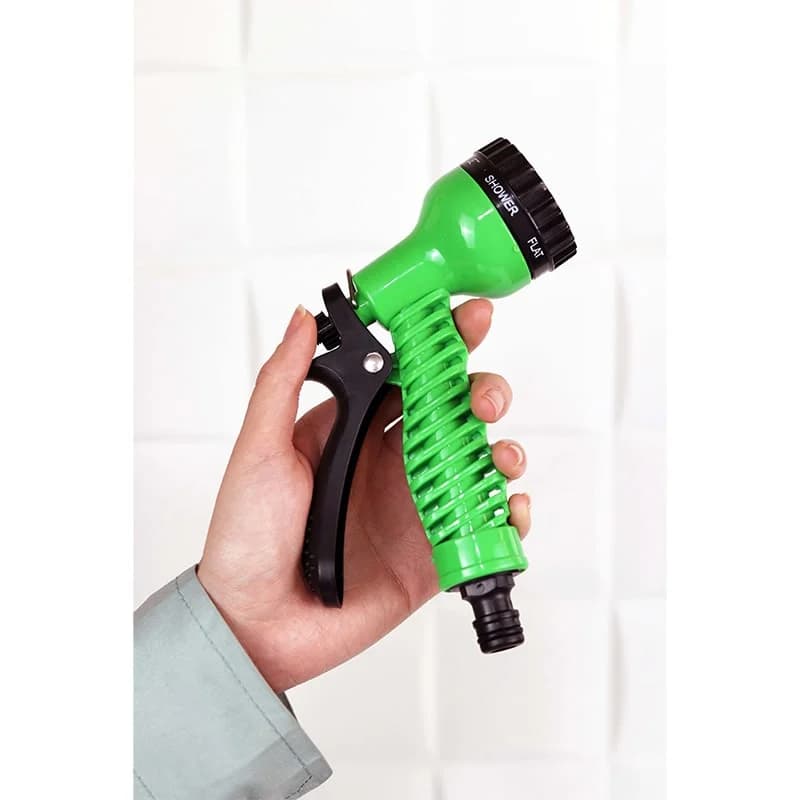 شلنگ جادویی و سر آبپاش 7 حالته Magic Hose سایز 3-9 متری کد N140 — تصویر ۲