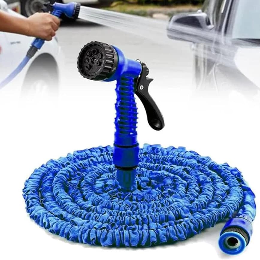 شلنگ جادویی و سر آبپاش 7 حالته Magic Hose سایز 3-9 متری کد N140