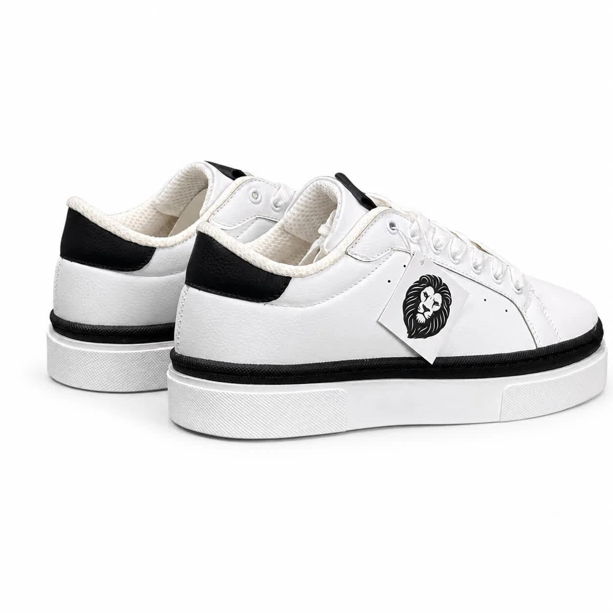 کفش کتانی مردانه مدل ونس پل اندبیر سفیدمشکی Vans Pull Bear — تصویر ۳
