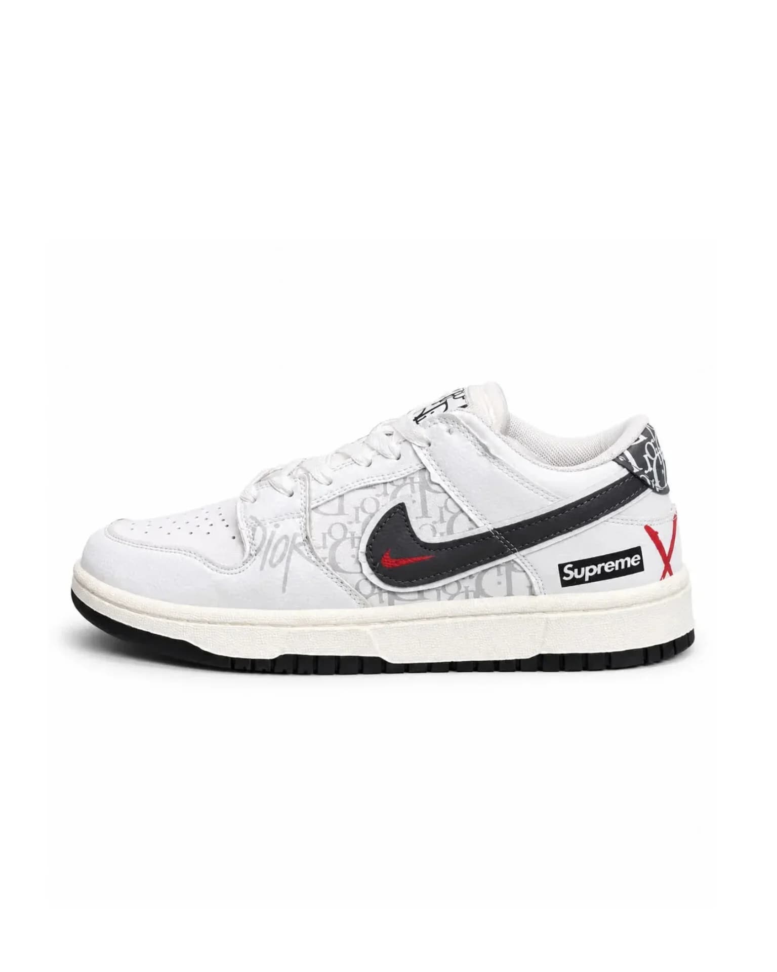 کتونی مردانه مدل نایک جردن سفید نایک طوسی Nike Jordan — تصویر ۶