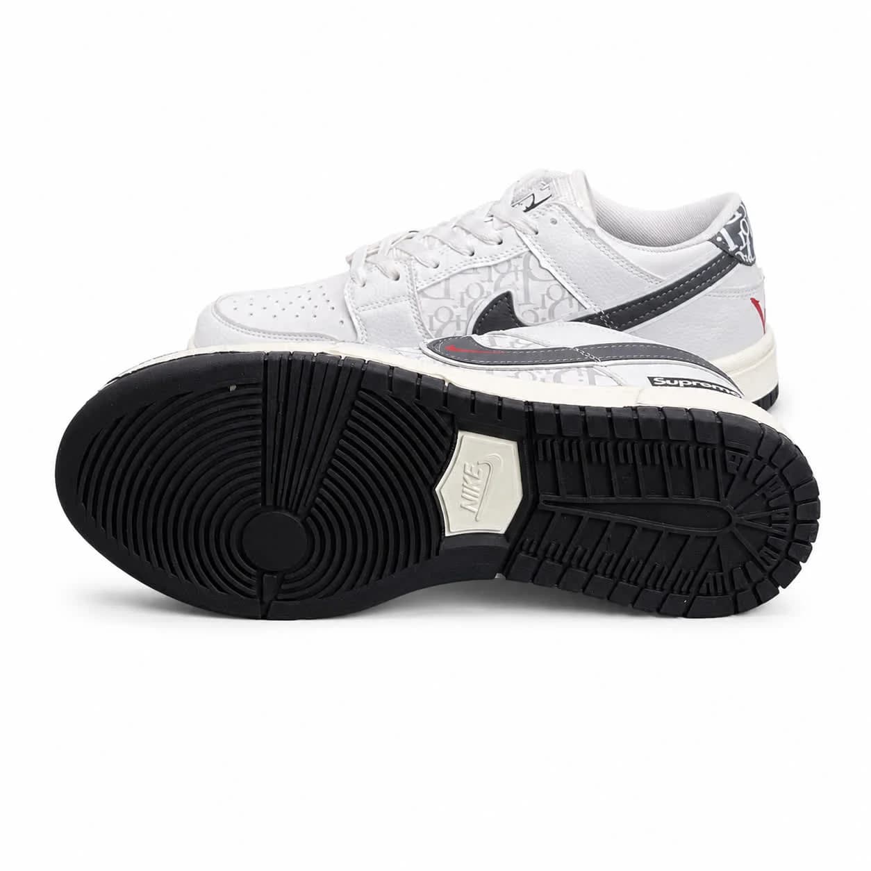 کتونی مردانه مدل نایک جردن سفید نایک طوسی Nike Jordan — تصویر ۴