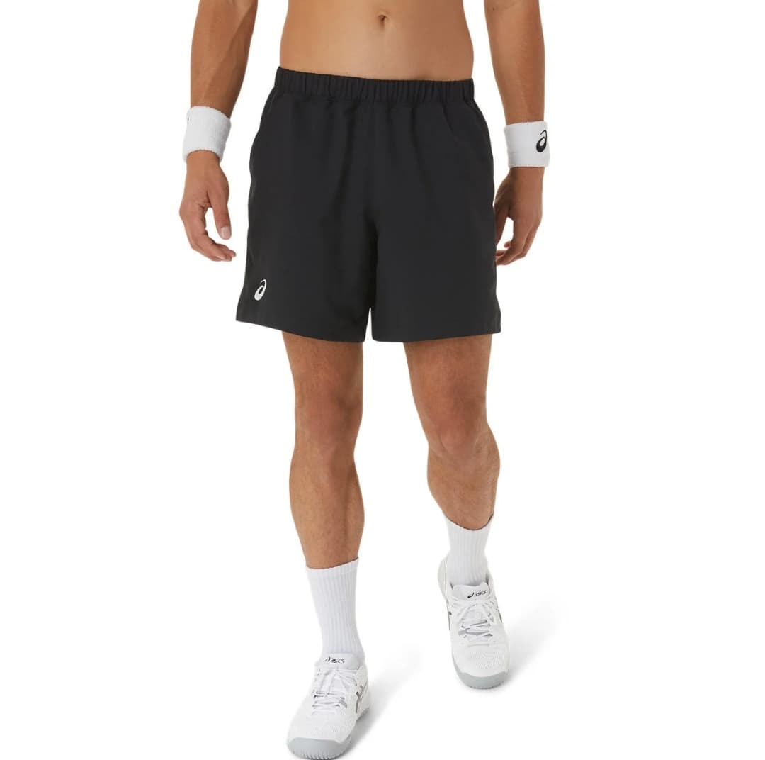 شلوارک تنیس مردانه اسیکس Asics Men Court 7in- مشکی — تصویر ۵