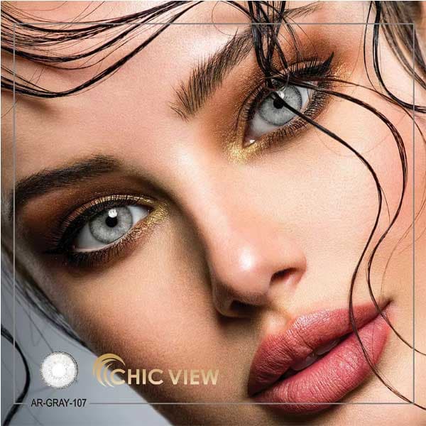 لنز چشم چیک ویو chic view مدل AR 107 رنگ طوسی