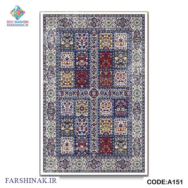 فرشینه طرح ابریشمی کد A151 درجه یک ضد لغزش — تصویر ۳