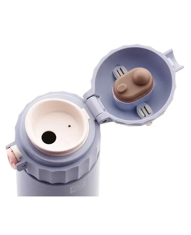 قمقمه کودک طوسی 350میلی لیتری بامبینو پلاس Korkmaz کد02-743 — تصویر ۳