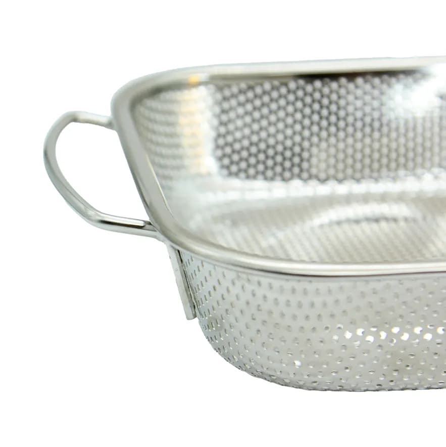 سبد مستطیل صافی استیل (22*29سانتیمتر) کد 758 — تصویر ۲