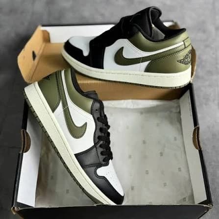 نایک جردن ۱ لو مدل aj1 low medium olive — تصویر ۸