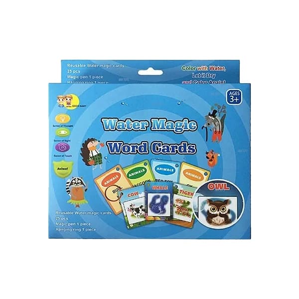 بازی آموزشی انگلیسی مدل فلش کارت حیوانات طرح Water Magic کد WM693 — تصویر ۲