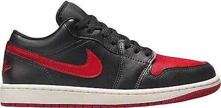 کفش Air Jordan 1 Low Bred مشکی قرمز — تصویر ۸