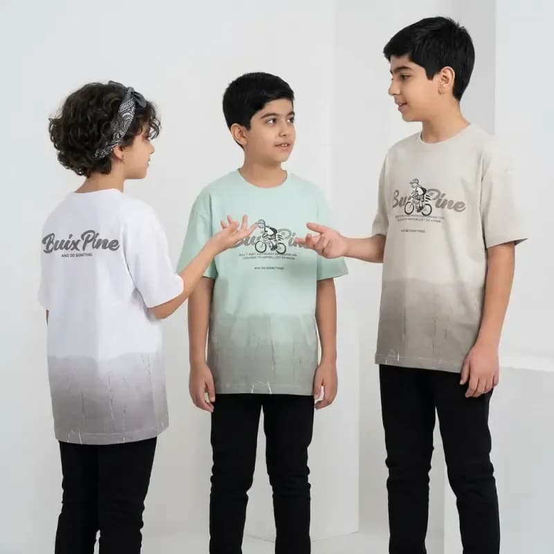 تیشرت باکسی اسپرت بچگانه پسرانه و دخترانه پنبه ترک — تصویر ۸