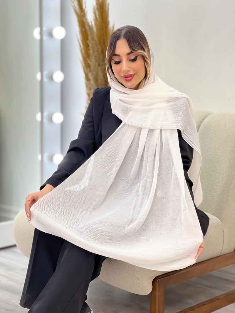 شال پلیسه بهار کد 5058 — تصویر ۴