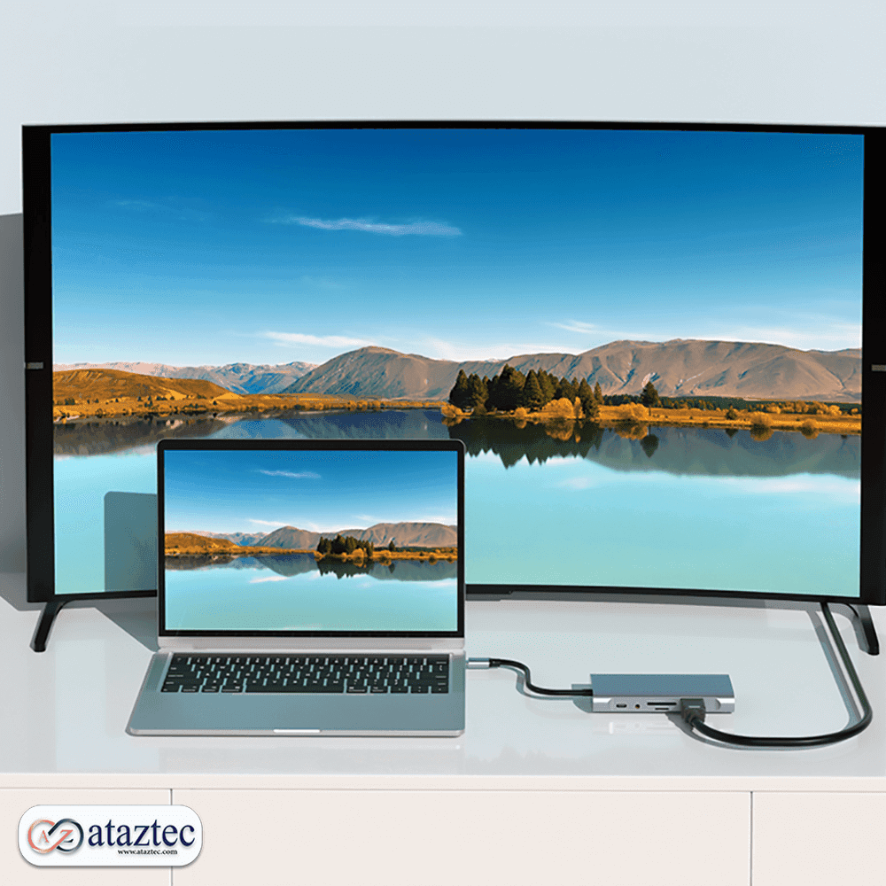 هاب و تبدیل 11پورت BYL-2110 | با پورت های SD، FT، AUDIO، VGA، HDMI 4K — تصویر ۴
