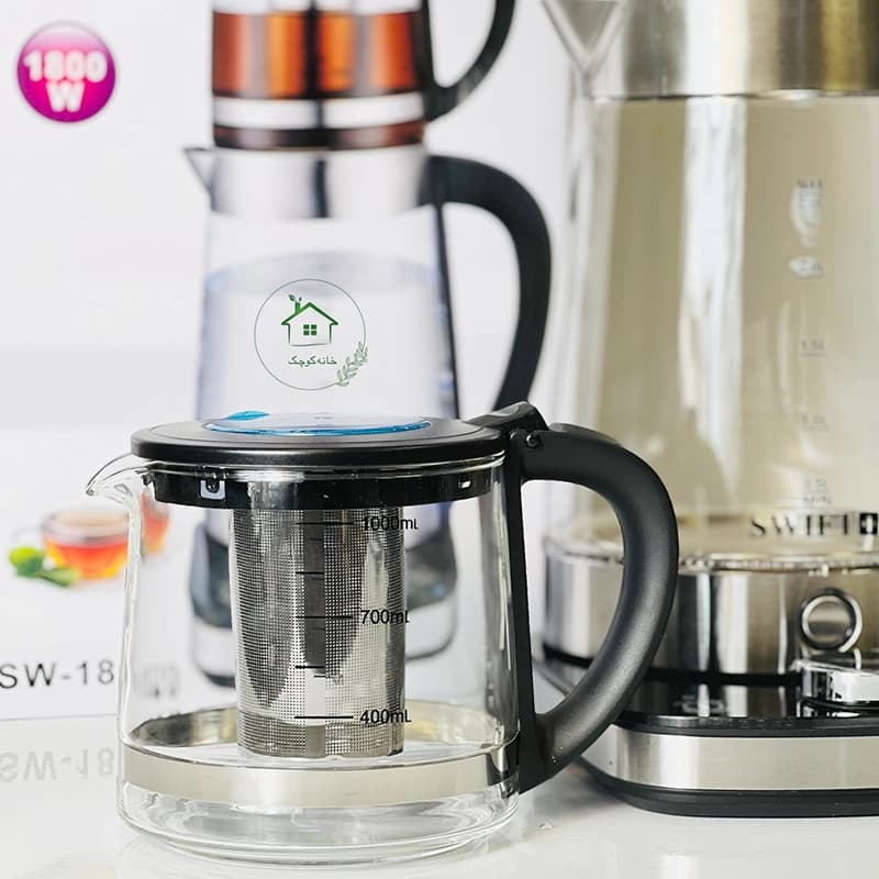 چای ساز روهمی پنل دار سوئیفت Swift مدل SW-1820 — تصویر ۲