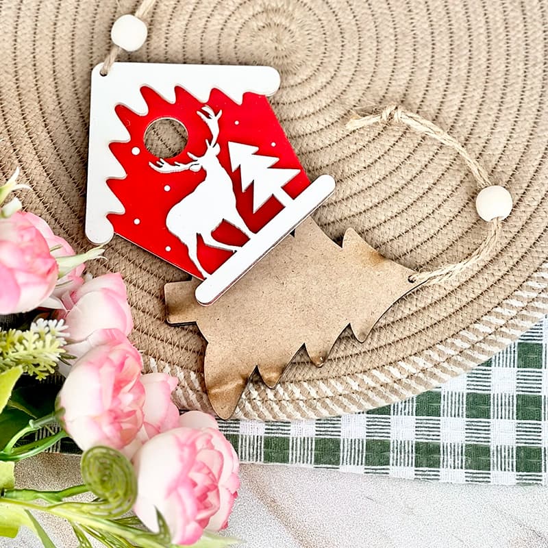 آویزه نشانه گر چوبی کریسمسی — تصویر ۲