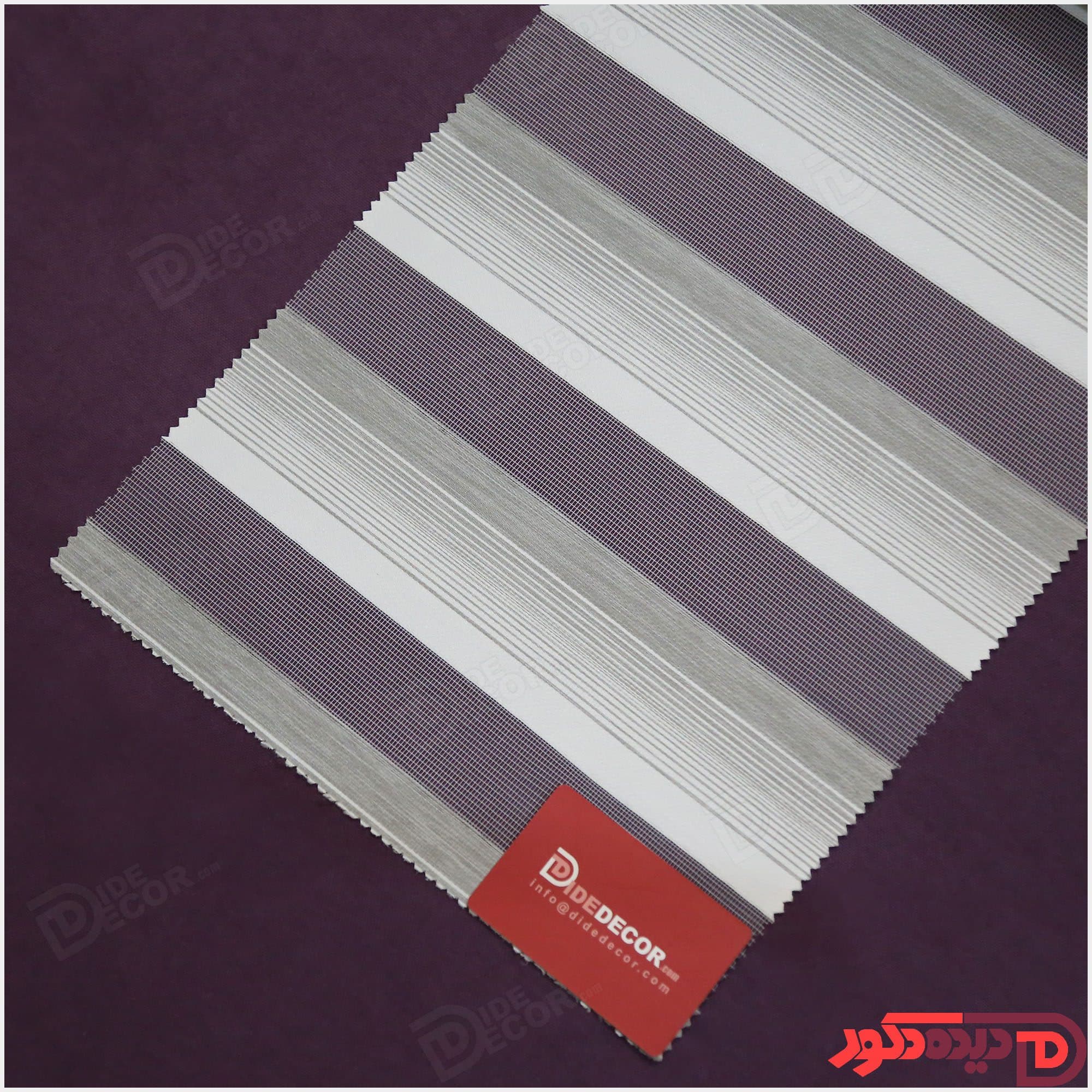 پرده زبرا ترک مدل خط دار کد HL-112