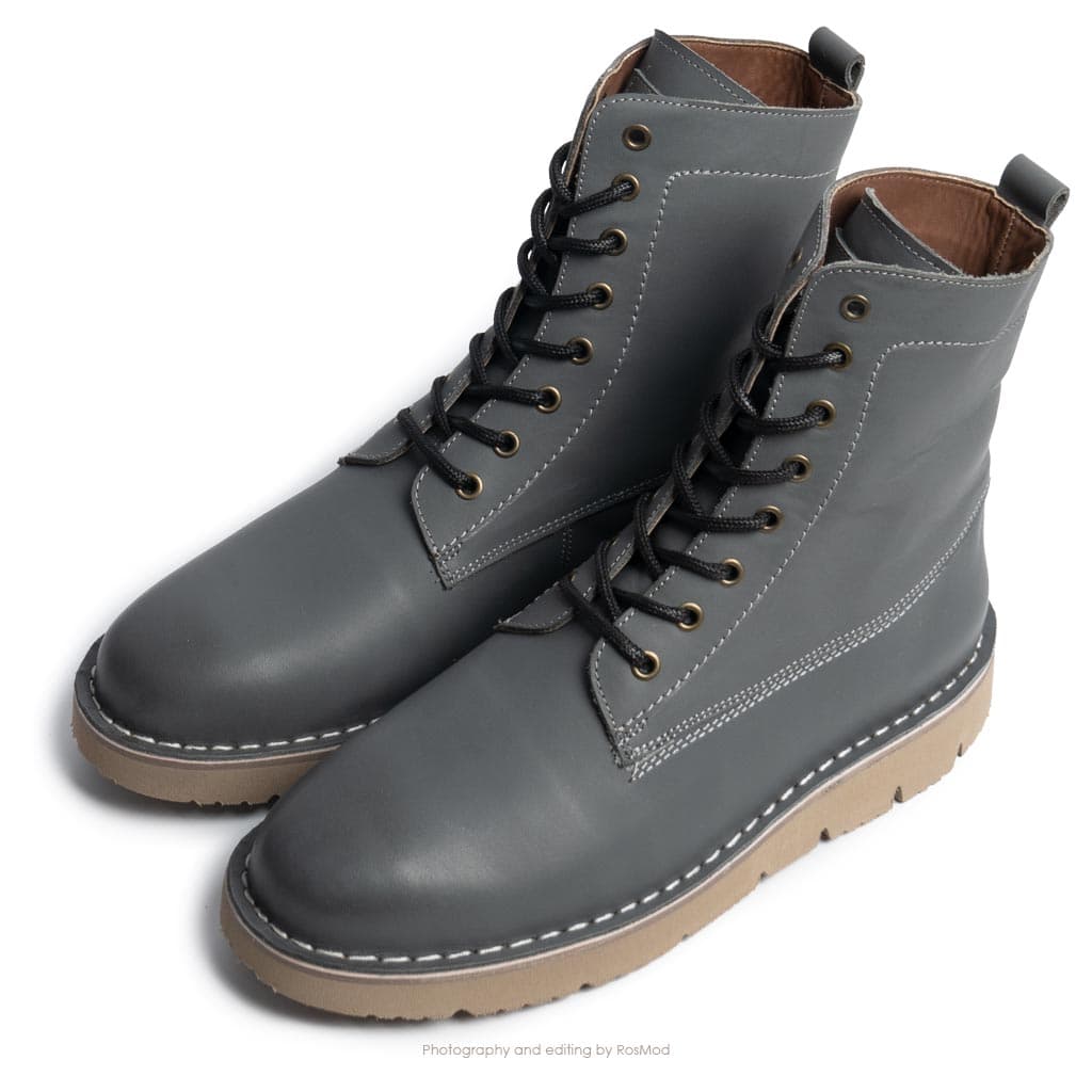 بوت پارتیزان گازولین طوسی شِبرو – GAAZOLIN Partisan Boots Under Cover W — تصویر ۳