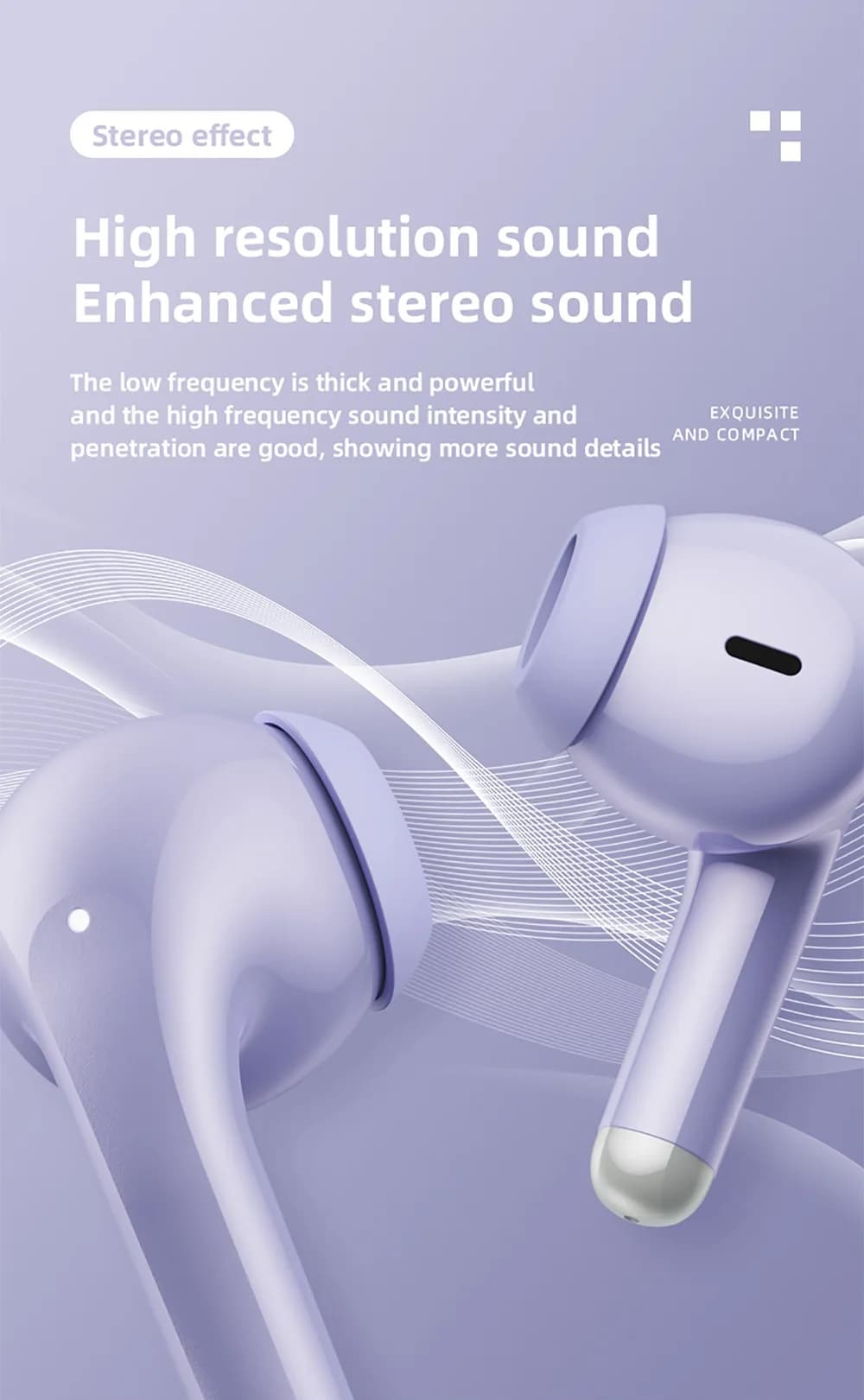 ایرباد بلوتوث لنوو Lenovo LP40 Pro TWS Earphones — تصویر ۵