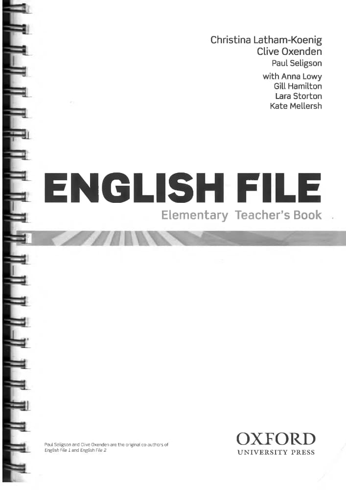 کتاب English File Elementary Teacher’s Book (کتاب معلم English File سطح مقدماتی) نسخه انگلیسی PDF