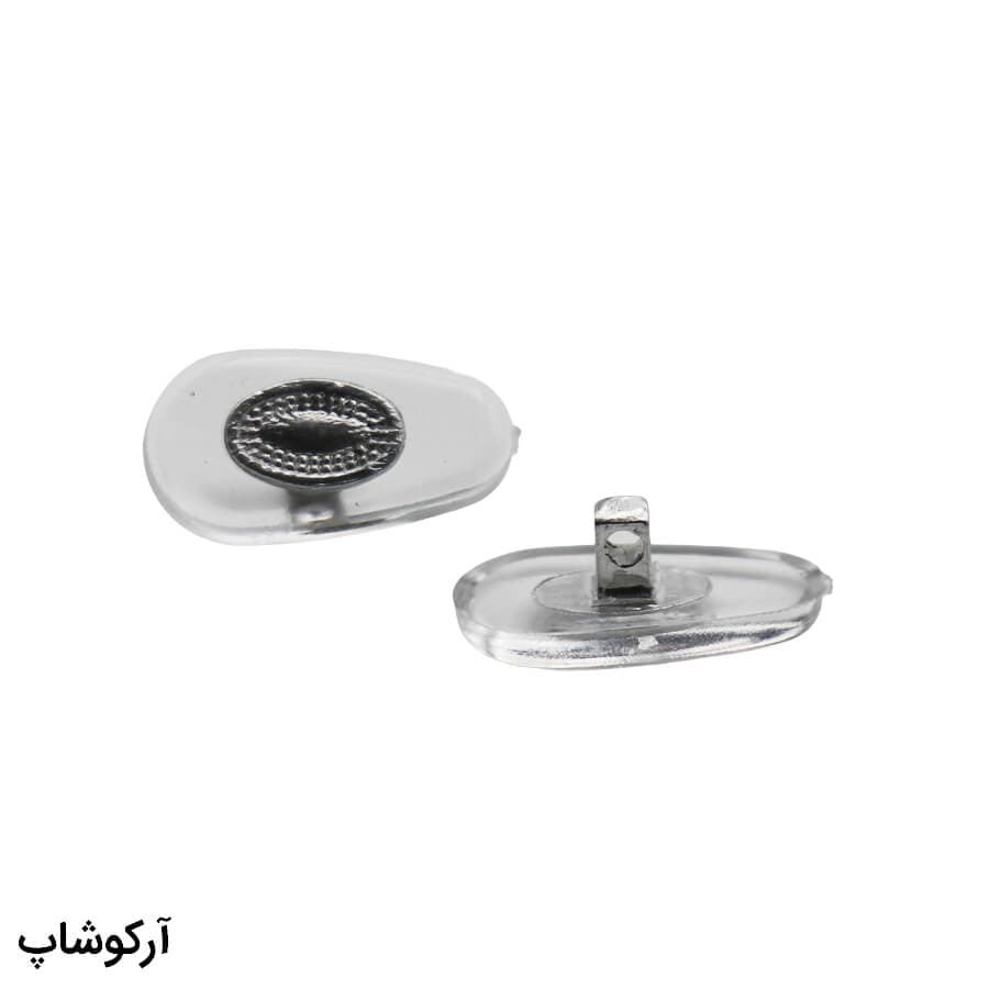 پد بینی عینک شفاف و نقرهای رنگ – پیچی (پک دو تایی) مدل 992972