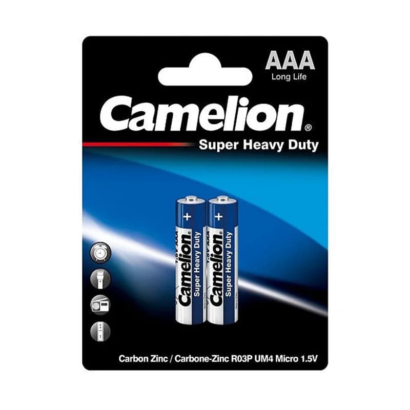 باتری نیم قلمی کملیون مدل Super Heavy Duty بسته 2 عددی کارتی