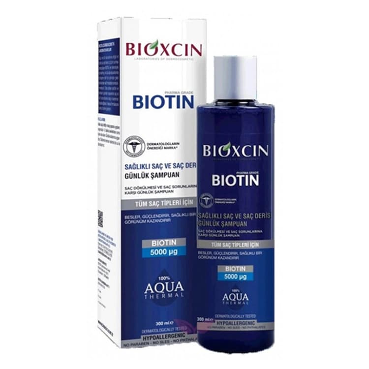 شامپو Bioxcin مدل Biotin حجم 300 میلی لیتر — تصویر ۲