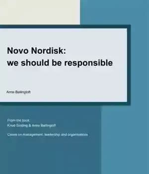 دانلود کتاب Novo Nordisk: we should be responsible Cases on Management, Leadership and Organisations – Novo Nordisk: ما باید در…