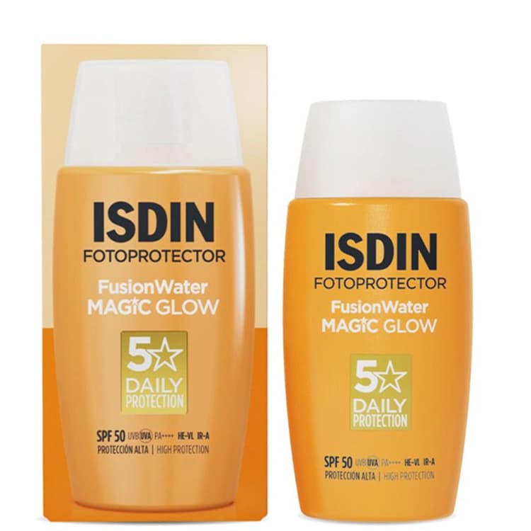 کرم ضد آفتاب ISDIN مدل Fusion Water Magic Glow حجم 50 میلی لیتر — تصویر ۲