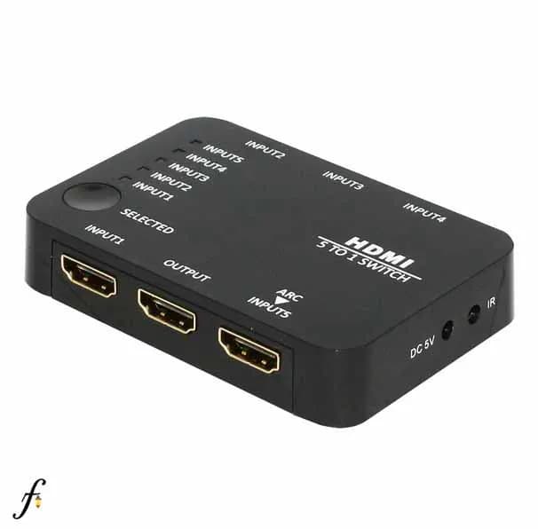 سوئيچ 5 پورت HDMI با ریموت کنترل فرانت