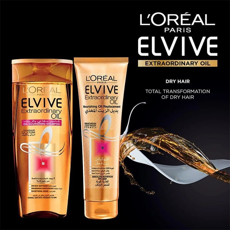 کرم مو Loreal مدل Elvive Extraordinary Oil حجم 300 میلی لیتر — تصویر ۳
