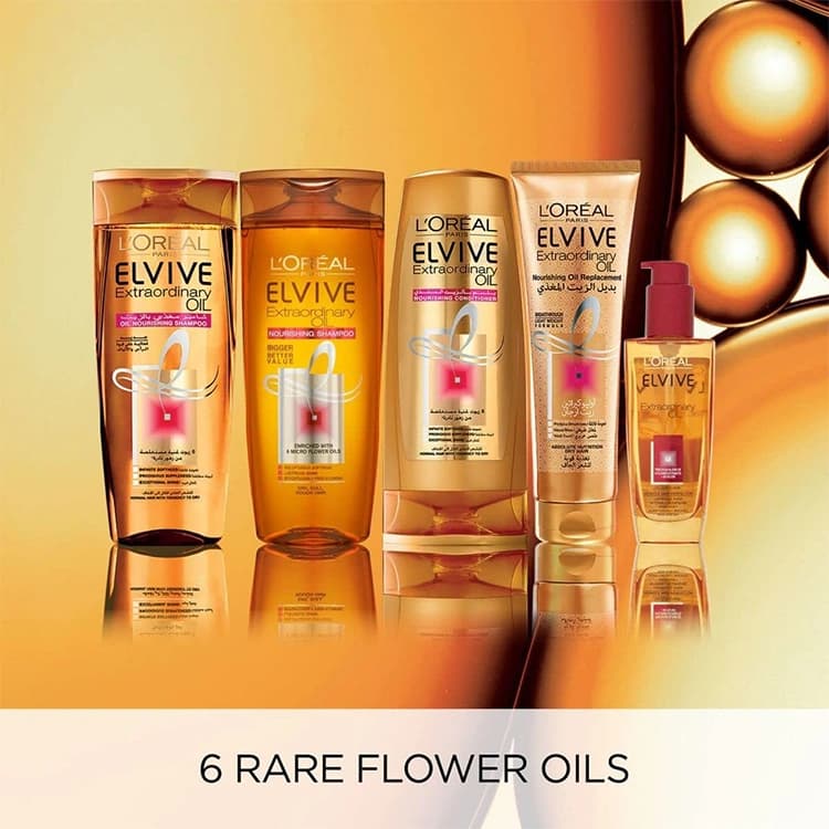 کرم مو Loreal مدل Elvive Extraordinary Oil حجم 300 میلی لیتر — تصویر ۵
