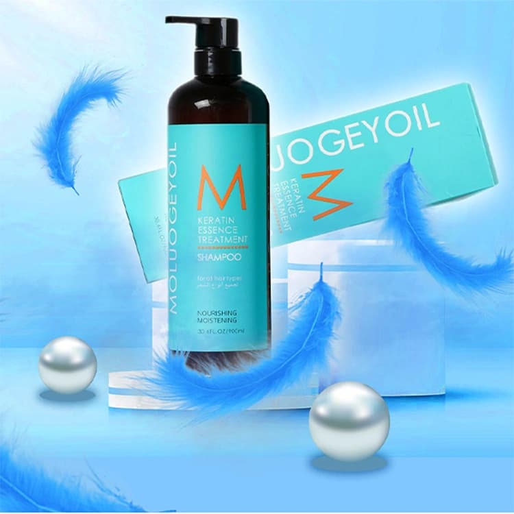شامپو Moluogeyoil مدل Keratin Essence حجم 900 میلی لیتر — تصویر ۴