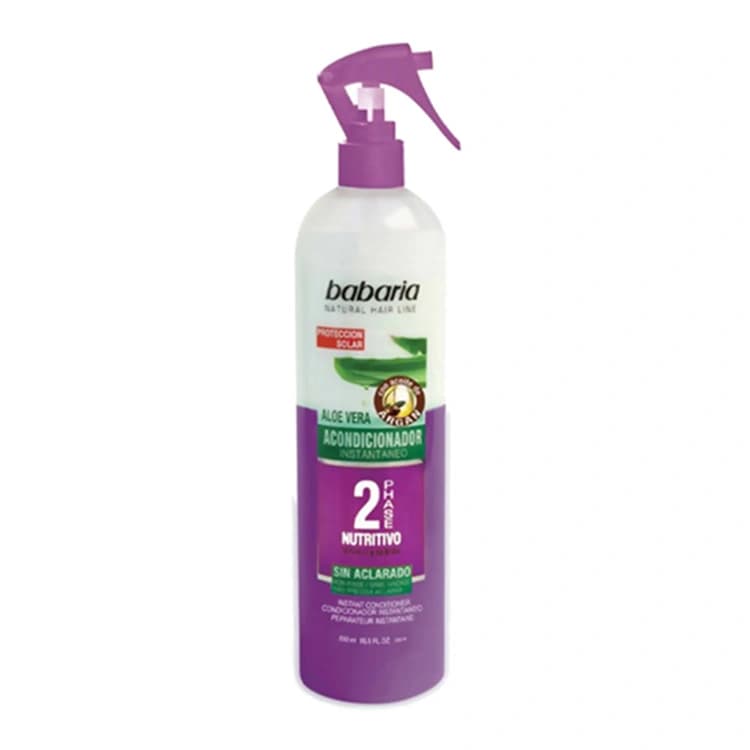 اسپری مو Babaria مدل Aloe Vera 2 Phase حجم 500 میلی لیتر — تصویر ۳