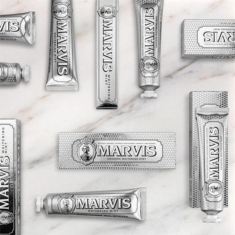 خمیر دندان Marvis مدل Smokers Whitening حجم 85 میلی لیتر — تصویر ۲