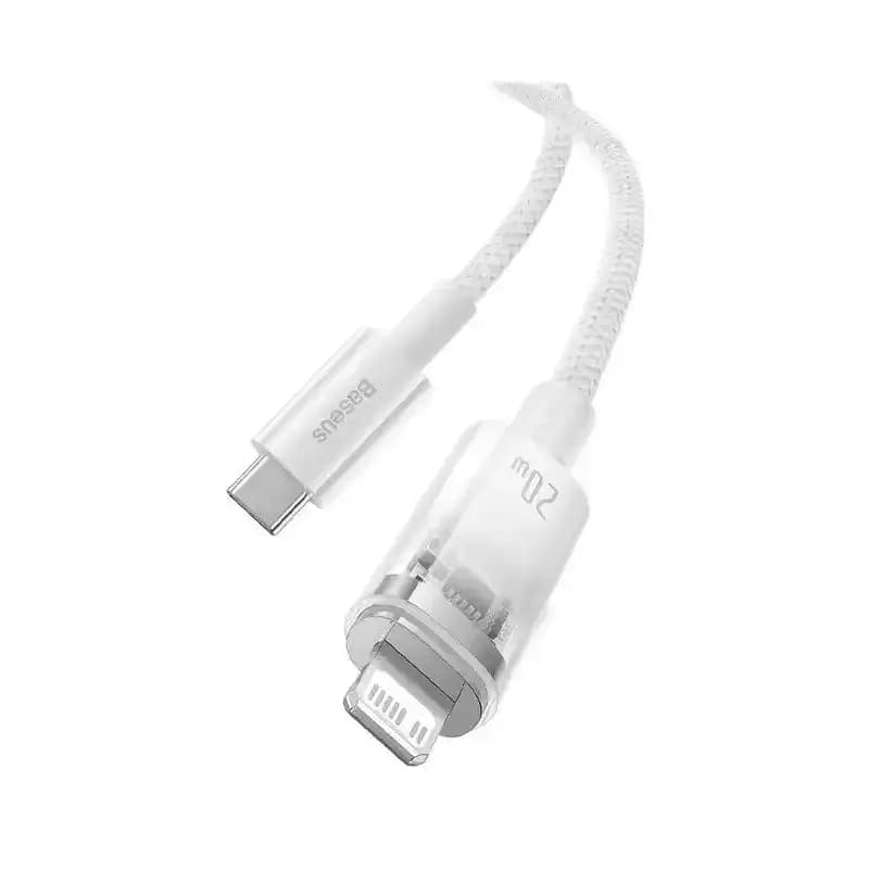 کابل شارژ Type-C to iP باسئوس مدل Explorer Series Smart Temperature Control با طول 1متر 20 وات — تصویر ۲