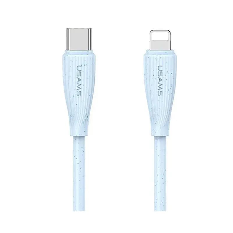 کابل شارژ USB-C to Lightning یوسمز مدل US-SJ717 با طول 1 متر توان 30 وات