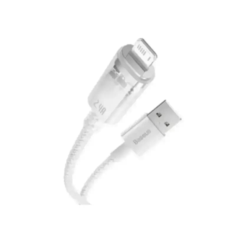 کابل شارژ USB to iP باسئوس مدل Explorer Series Smart Temperature Control با طول 2 متر 2.4 آمپر — تصویر ۳