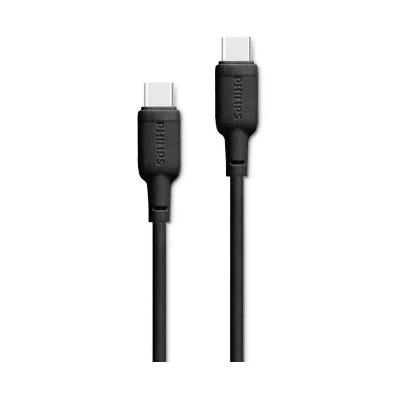 کابل شارژ USB-C to USB-C فیلیپس مدل DLC6541 با طول 1.2 متر توان 60 وات — تصویر ۳