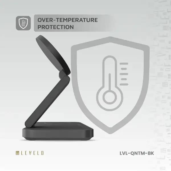 شارژر بیسیم ۳ در ۱ لولو مدل Levelo Quantum 3 in 1 Wireless Charger — تصویر ۷