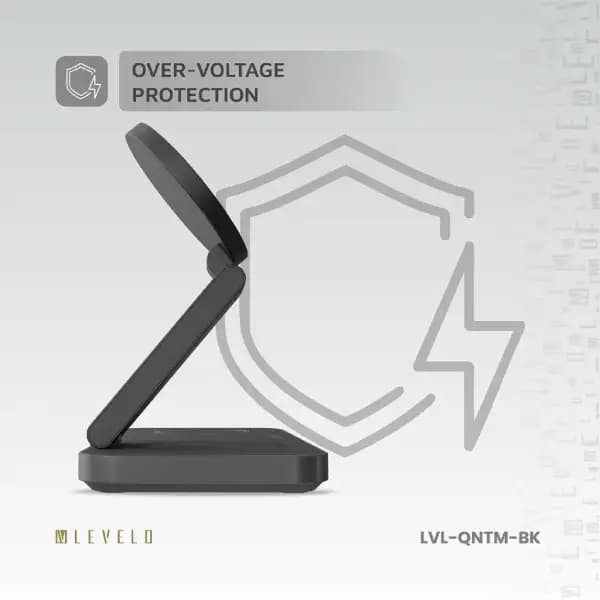 شارژر بیسیم ۳ در ۱ لولو مدل Levelo Quantum 3 in 1 Wireless Charger — تصویر ۶