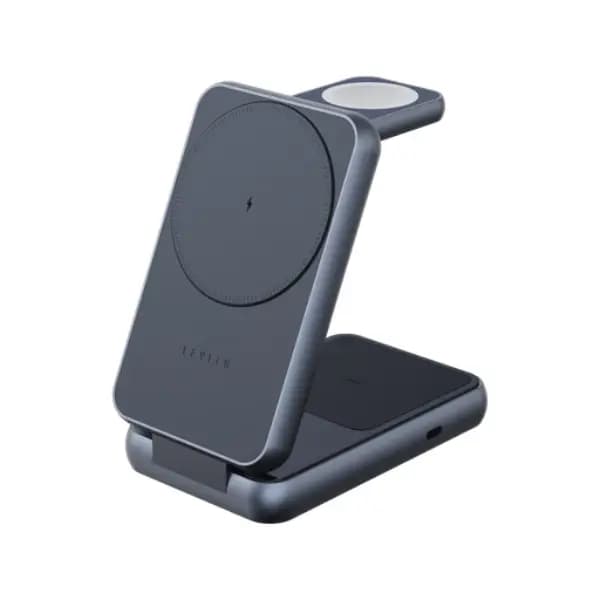 شارژر بیسیم تاشو ۳ در ۱ لولو مدل Levelo Aeris 3-In-1 Foldable Wireless Charger