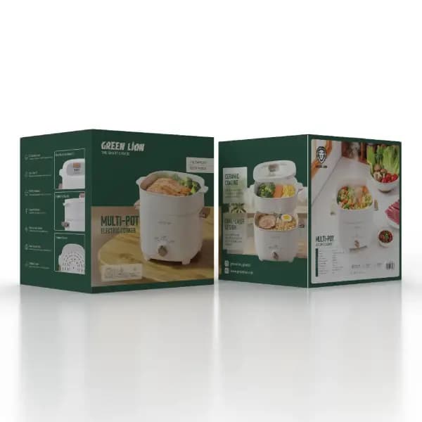 بخارپز برقی چندکاره گرین لاین مدل Green Lion Multi-Pot Electric Cooker — تصویر ۶