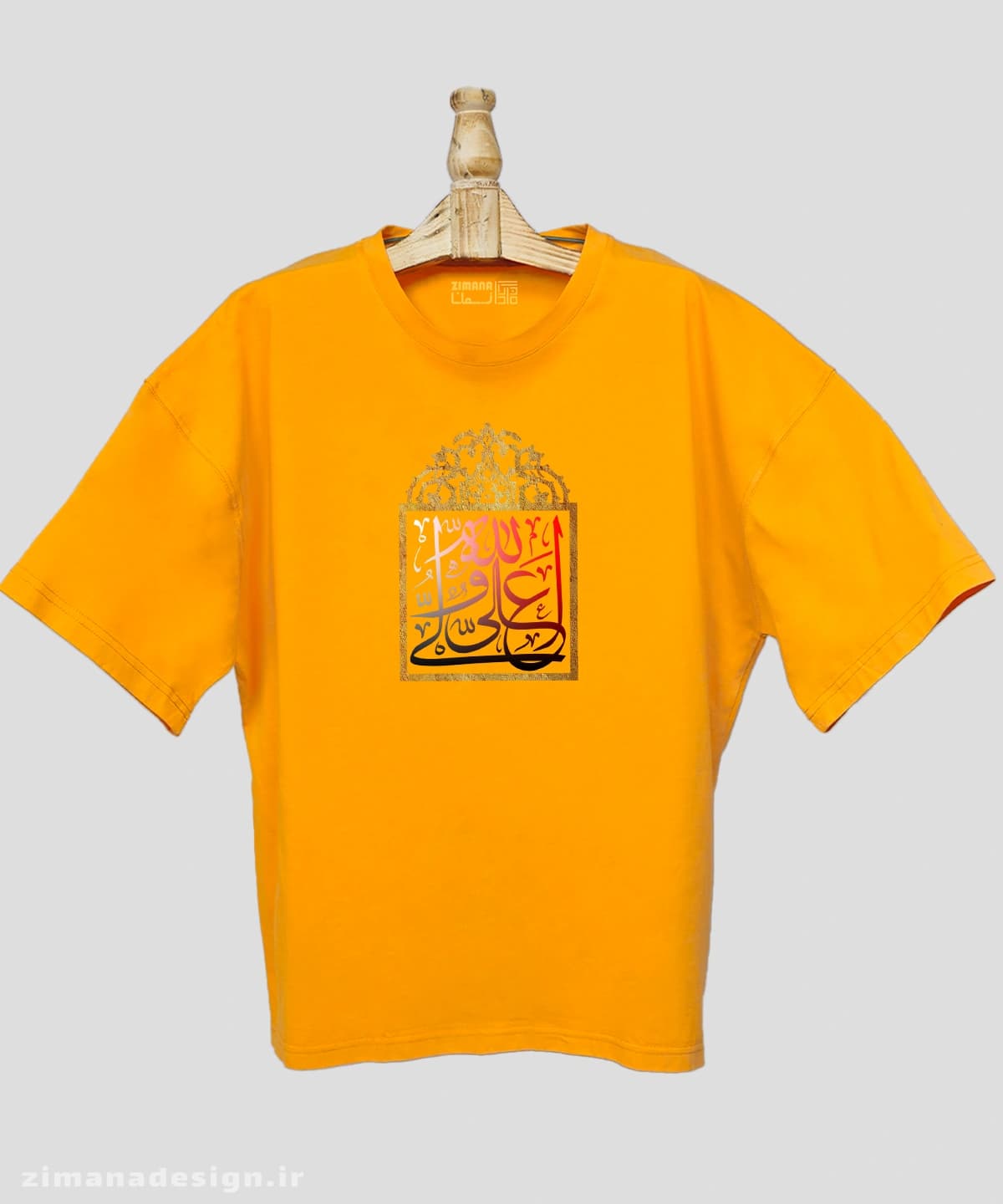 تیشرت لش مردانه و زنانه مذهبی طرح علی ولی الله کد 754 — تصویر ۳
