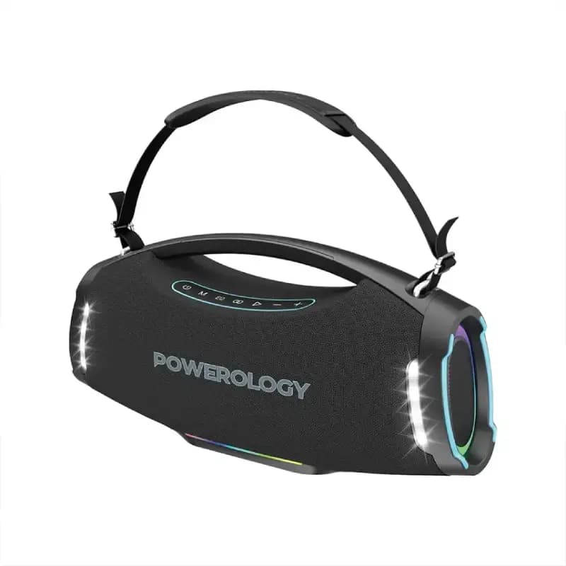 اسپیکر 170 وات بلوتوثی پاورولوژی مدل Powerology Rock RGB PWF9BK — تصویر ۲